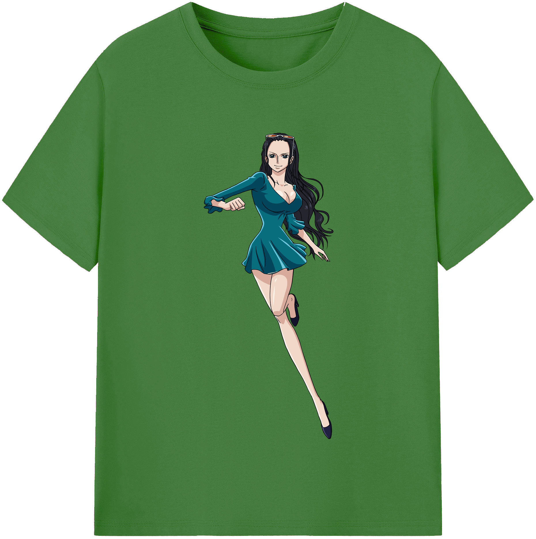 ワンピース ニコ・ロビン ONE PIECE Nico Robin レディースカジュアルプリントTシャツ（綿100％）